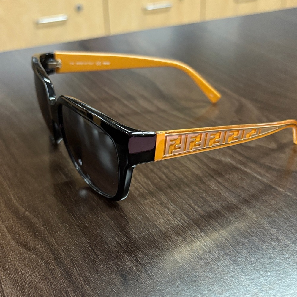 Fendi Women Sunglasses in Black and Orange